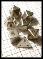 Dice : Dice - Metal Dice - Crystal Caste Stainless Steel Metal 7 Dice Set - Ebay Sept 2012